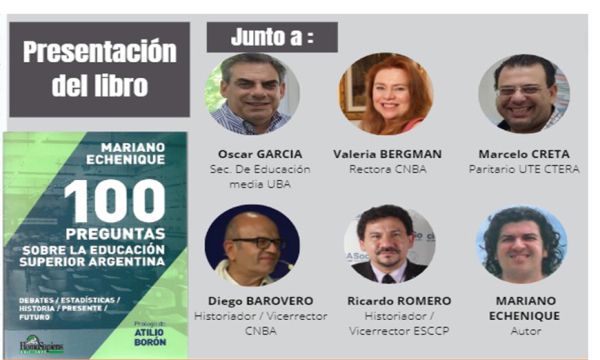 Se presenta el libro "100 Preguntas sobre la educación superior Argentina"