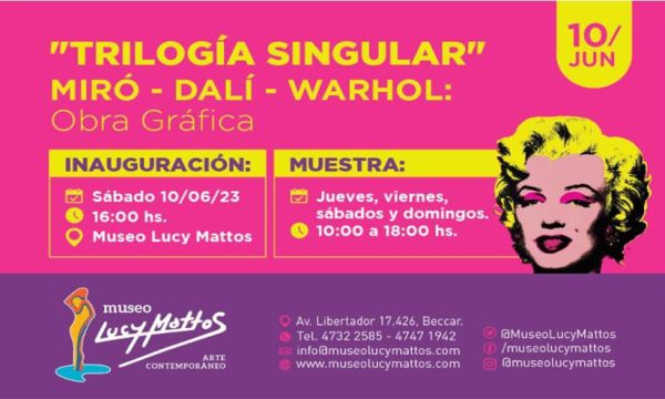 Miró, Dalí y Warhol en el museo Lucy Mattos